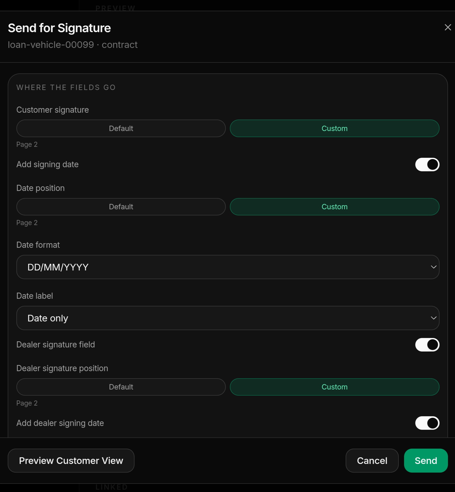 Digital application + e-signature 2