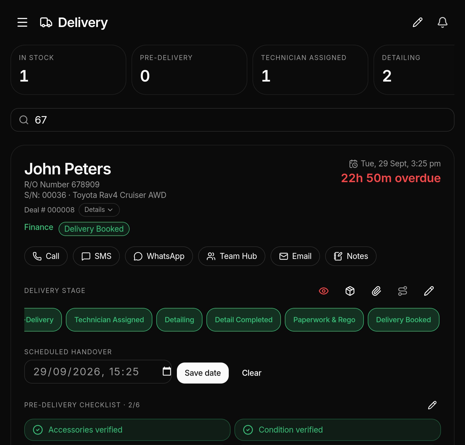 Delivery insight 1